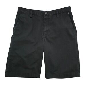 Billabong Men's Carter Short Black Flat Front Chino Walk Shorts 30